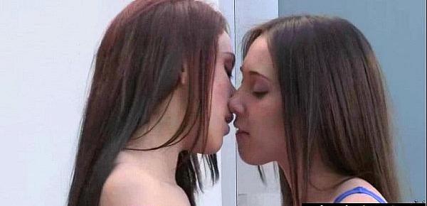  Lez Girls (Mandy Muse & Jenna Sativa) Kiss Licks And Play In Hot Lesbo Sex Action clip-11